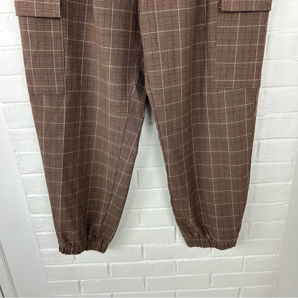 A New Day Plaid Baggy Cargo Tapered Trouser Pants Size 12 - Picture 6 of 11